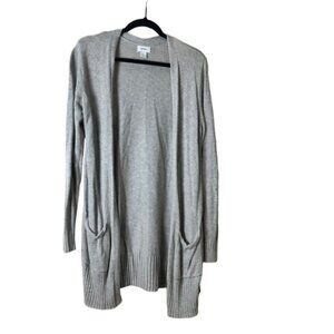 OLD NAVY Long Line Open front Cardigan Sweater Grey Size Medium